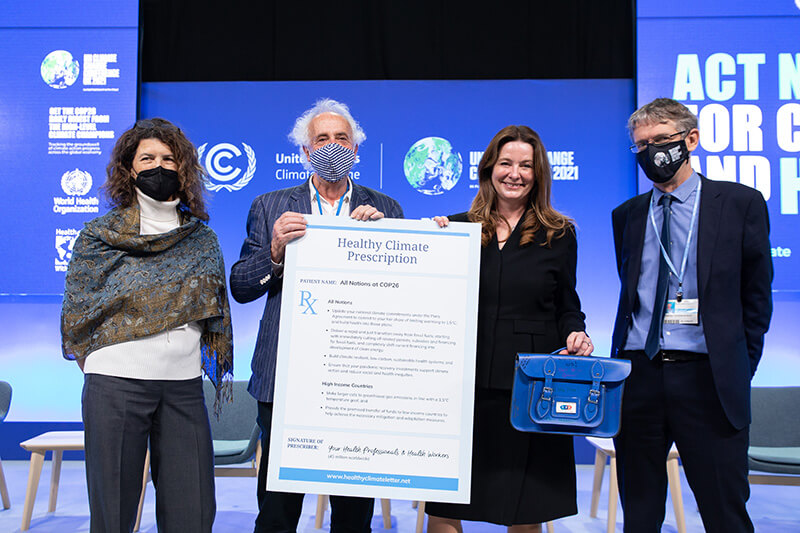 Letter From 46 Million Health Workers Calling for Global Climate Action Delivered to COP26 & COP27 Presidencies