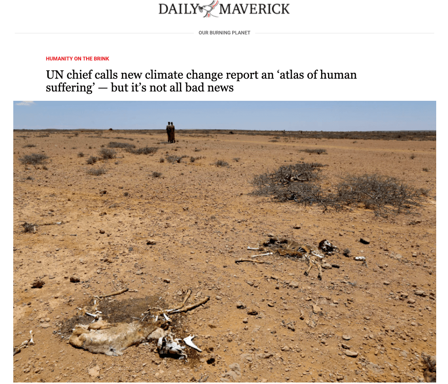 UN chief calls new climate change report an ‘atlas of human suffering’ — but it’s not all bad news