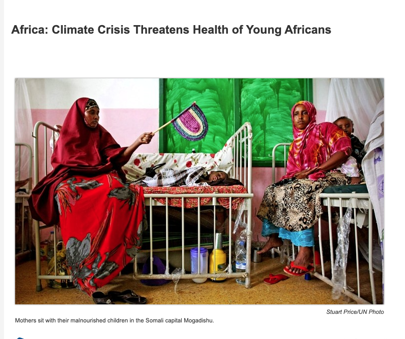 Climate Crisis Threatens Health of Young Africans