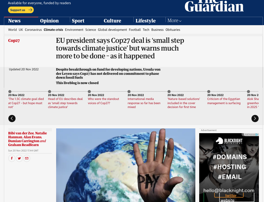 COP27 Media Coverage