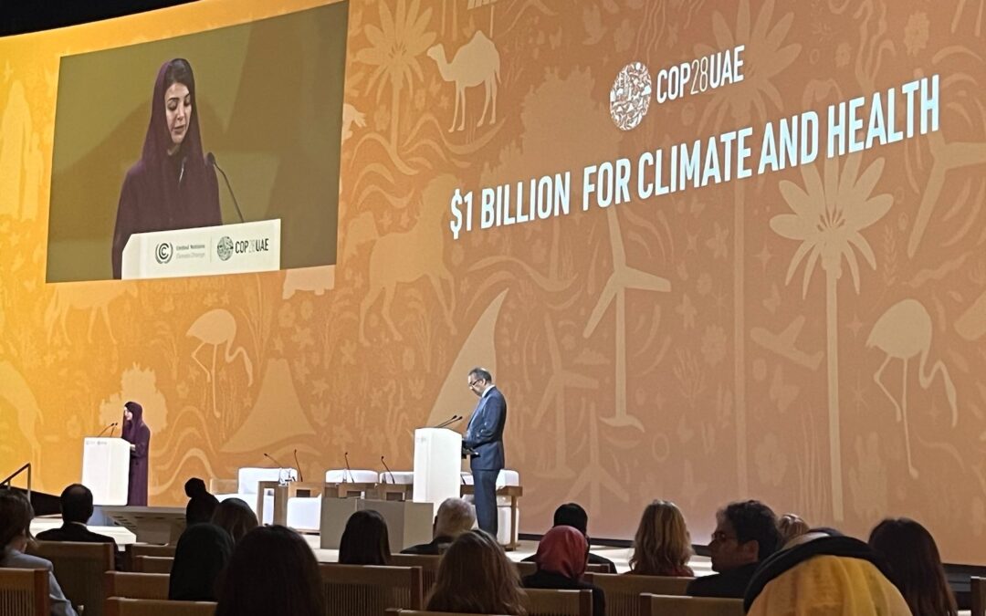 ONG de salud reacciona a la firma de la Declaración COP28 sobre Clima y Salud por más de 120 países