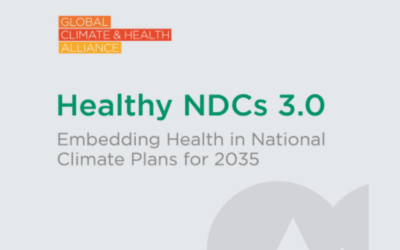 Informe: A medida que se acerca la fecha límite, los países deben aprovechar la oportunidad para cerrar las brechas de salud en los compromisos climáticos nacionales