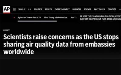 Associated Press: Scientists raise concerns as the US stops sharing air quality data from embassies worldwide